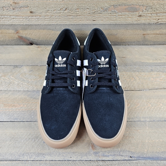 adidas Originals Seeley XT Low Profile Leather Shoes Black/White - Picture 5 of 11